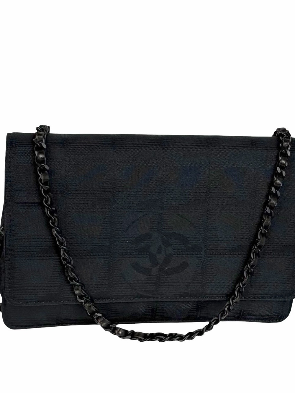 CHANEL TRAVEL LINE WOC BLK HW
